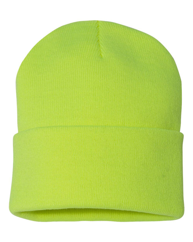 Sportsman SP12 - Beanie, Knit Cap, 12", Long Beanie, Blank Beanies, Bulk Beanies, Wholesale Beanies - SP12