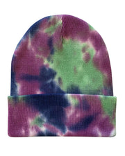 Sportsman SP412 - 12" Tie-Dyed Knit Cap, Tie Dye Beanie