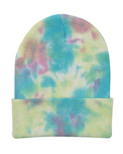 Sportsman SP412 - 12" Tie-Dyed Knit Cap, Tie Dye Beanie