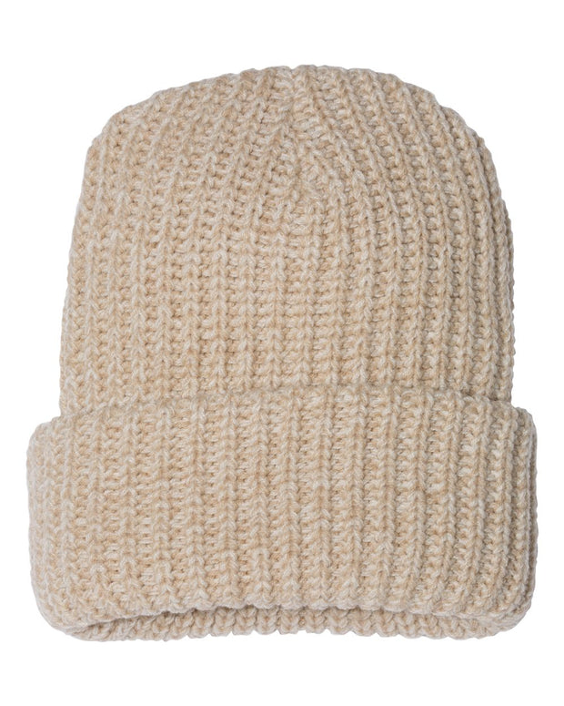 Sportsman SP90 - 12" Chunky Knit Cuffed Beanie, Knit Cap