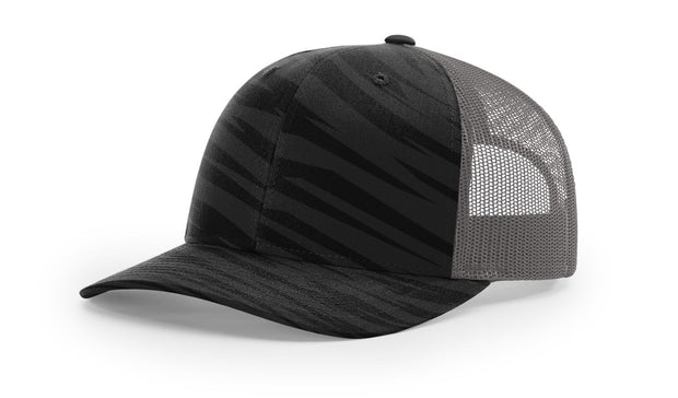 Richardson 112P Camo STREAK BLACK CAMO/CHARCOAL
