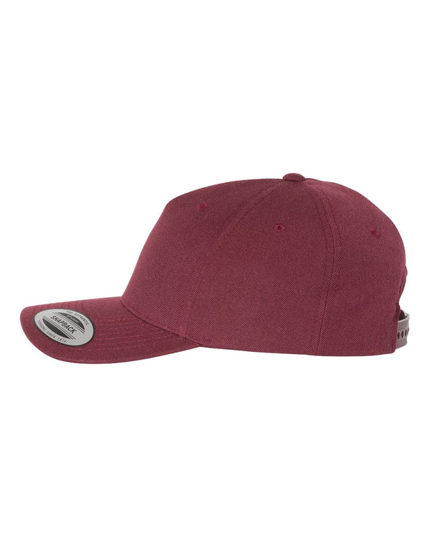 Yupoong 5789M 5-Panel, Premium Wool Blend Cap - YP Classics