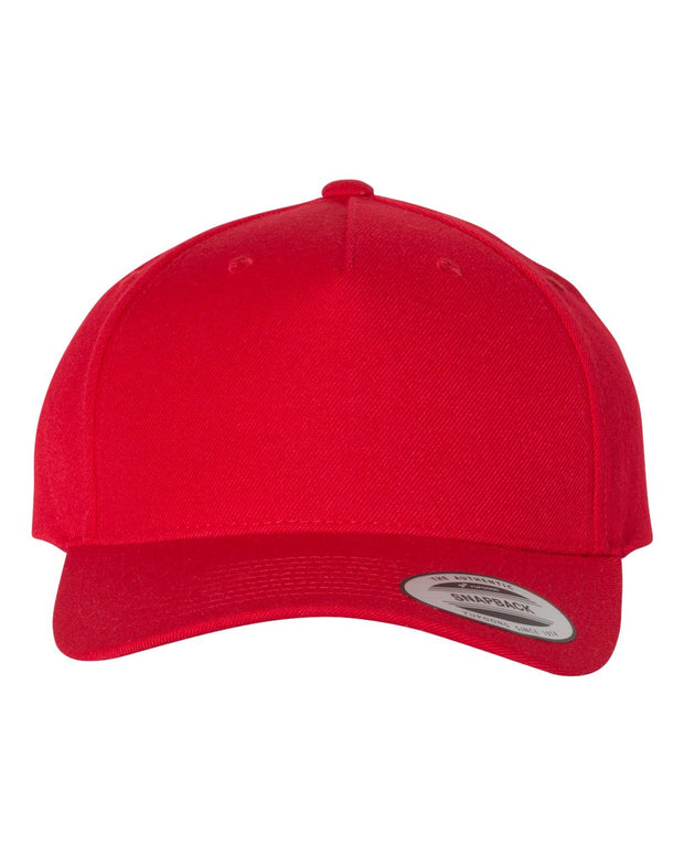 Yupoong 5789M 5-Panel, Premium Wool Blend Cap - YP Classics