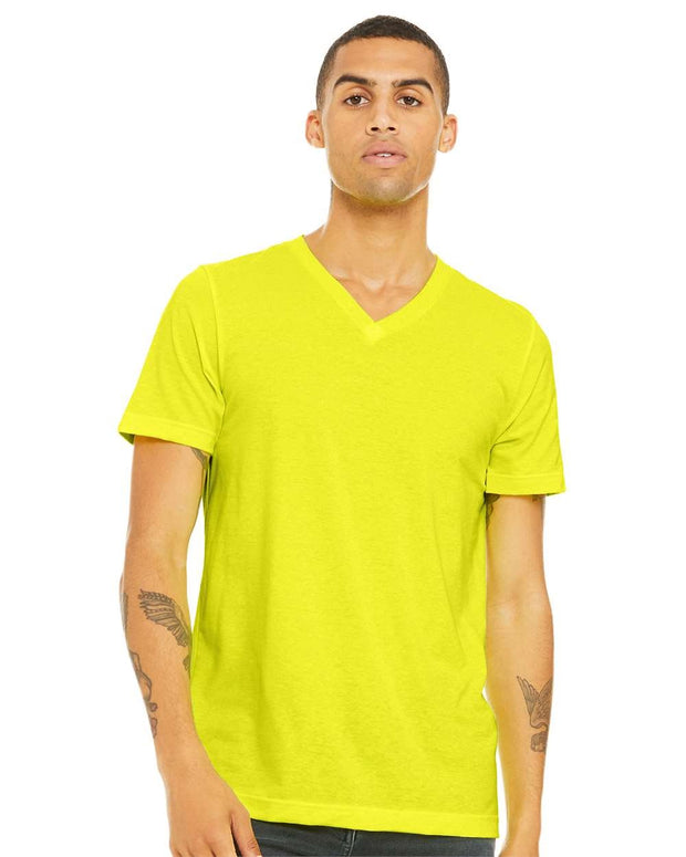 BELLA + CANVAS - Heather CVC V-Neck Tee 3005CVC