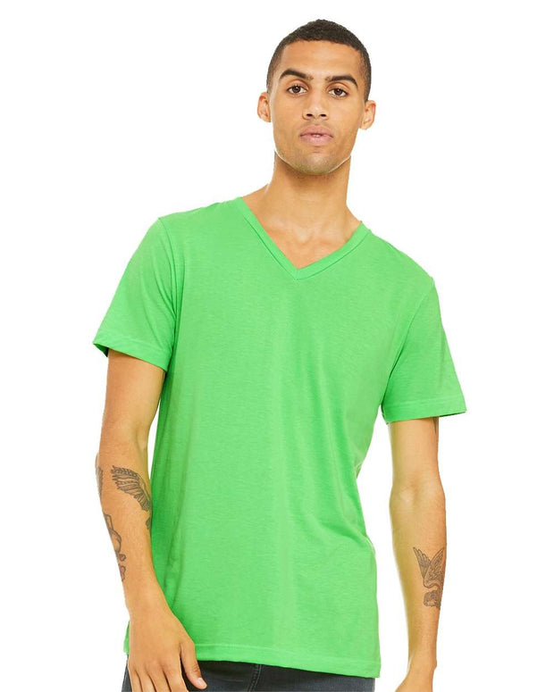 BELLA + CANVAS - Heather CVC V-Neck Tee 3005CVC