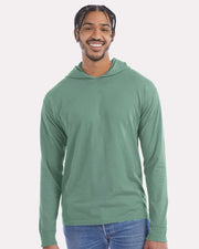 ComfortWash by Hanes Garment-Dyed Jersey Hooded Long Sleeve T-Shirt - GDH280