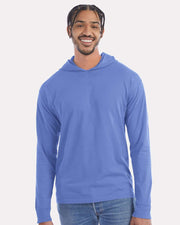 ComfortWash by Hanes Garment-Dyed Jersey Hooded Long Sleeve T-Shirt - GDH280