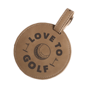 Saddle Collection Golf Tee Holder with Tees