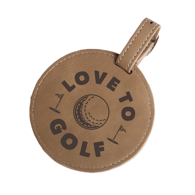 Saddle Collection Golf Tee Holder with Tees